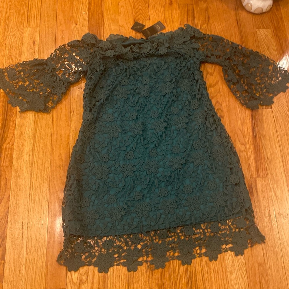 Dark green mini dress size XXL NWT